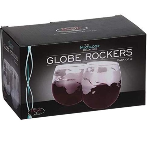 Globe RockerWhisky Brandy Cognac Round Bottom Drinkware set of 2 in box - Picture 6 of 8